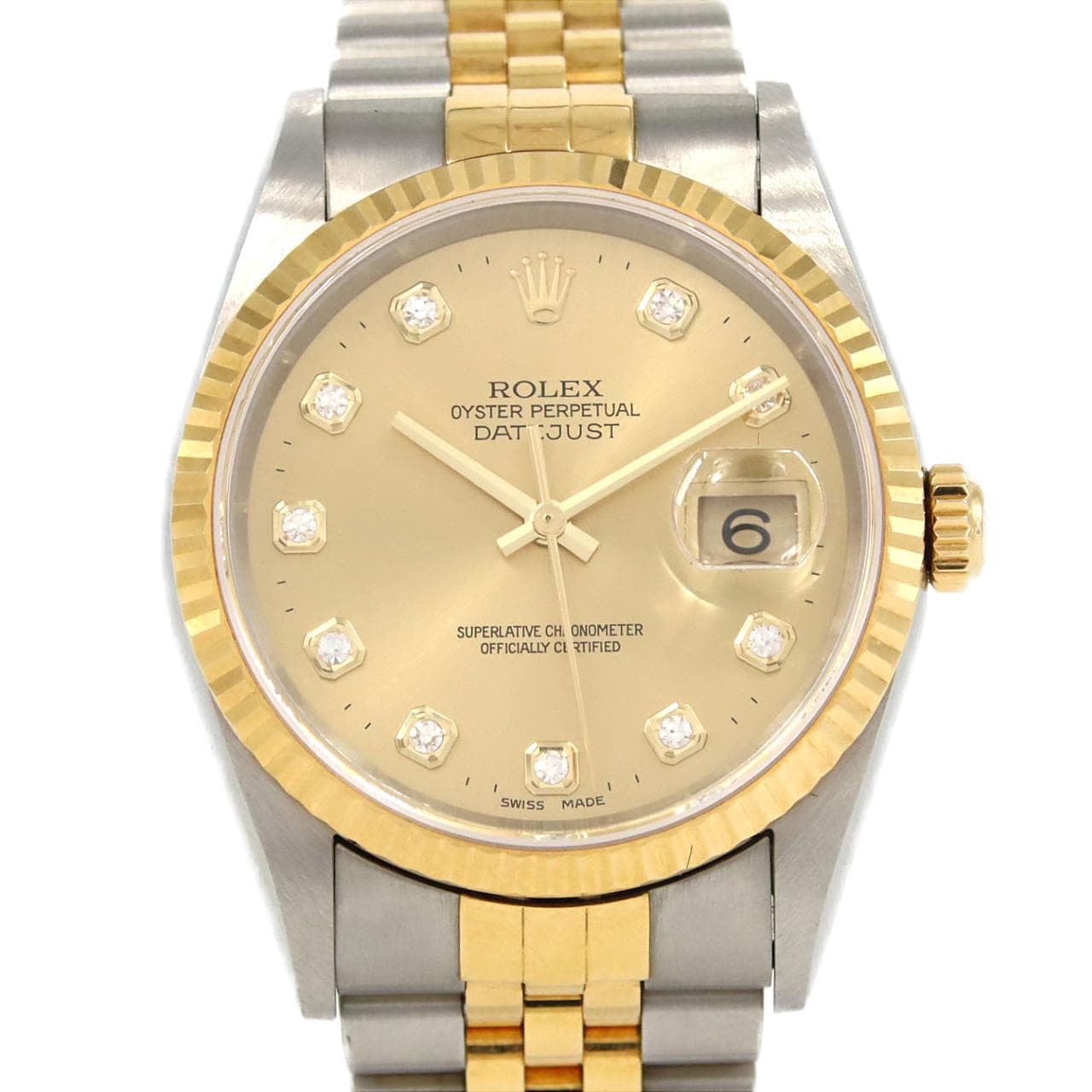 ロレックス デイトジャスト 16233G SSxYG 自動巻 P番