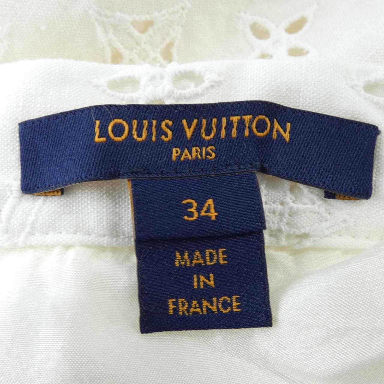 ルイヴィトン LOUIS VUITTON ブロデリーアングレーズモノグラムプリーツスカート FNJB03O92 スカート