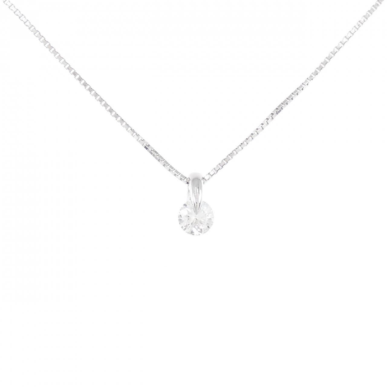 PT900/PT850 ソリティア ダイヤモンド ネックレス 0.272CT