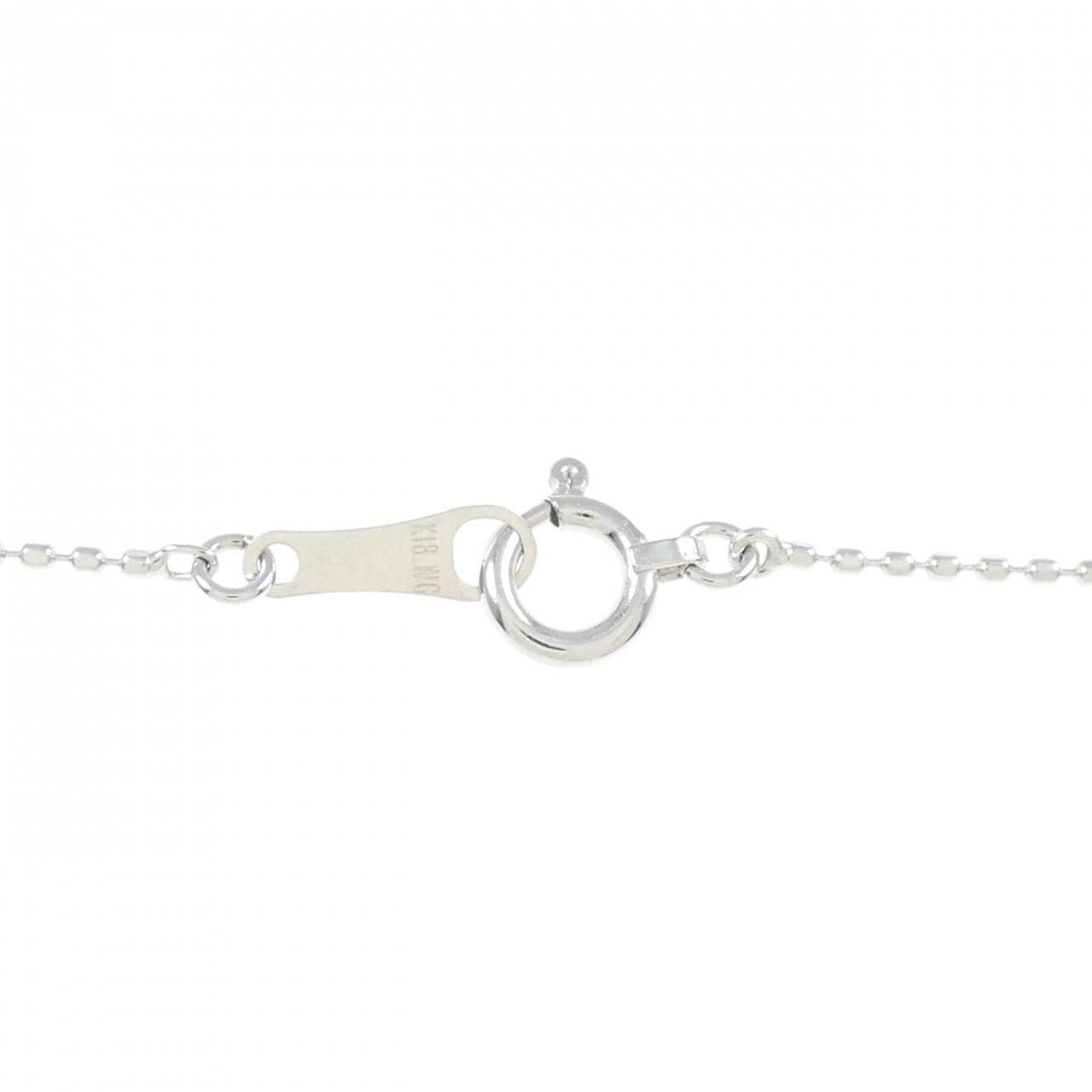 K18WG ダイヤモンド ネックレス 0.02CT