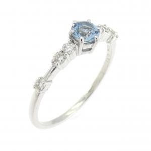 PT950 アクアマリン リング 0.21CT