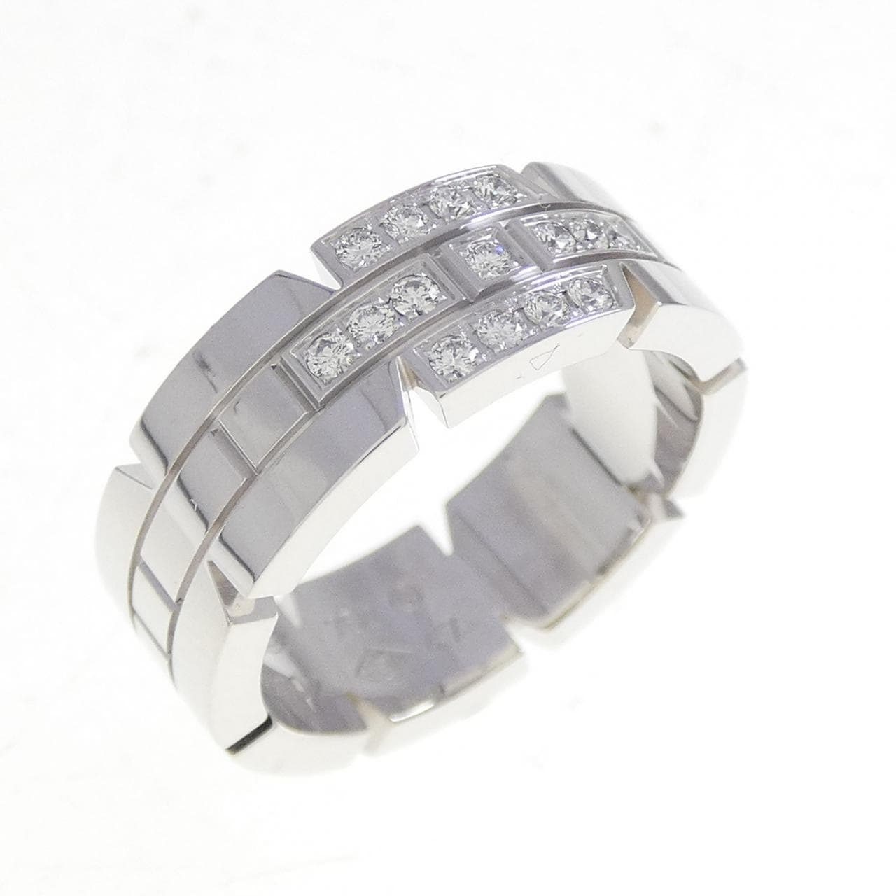 カルティエ タンクフランセーズ ハーフダイヤ リング