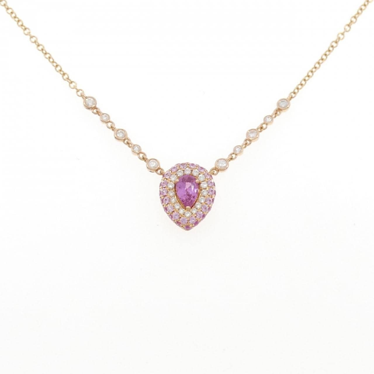 750YG サファイヤ ネックレス 0.85CT