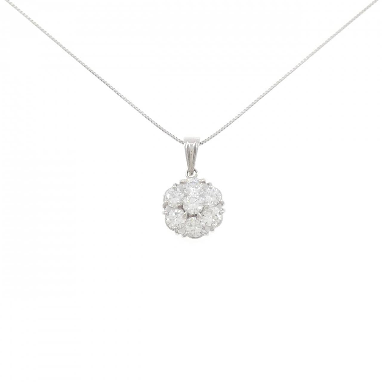 PT900/PT850 ダイヤモンド ネックレス 1.01CT