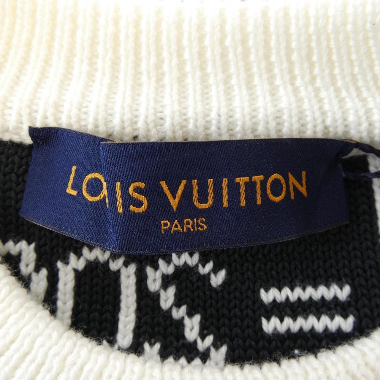 ルイヴィトン LOUIS VUITTON パーティションインタルシアクルーネック HHN93WRCL ニット
