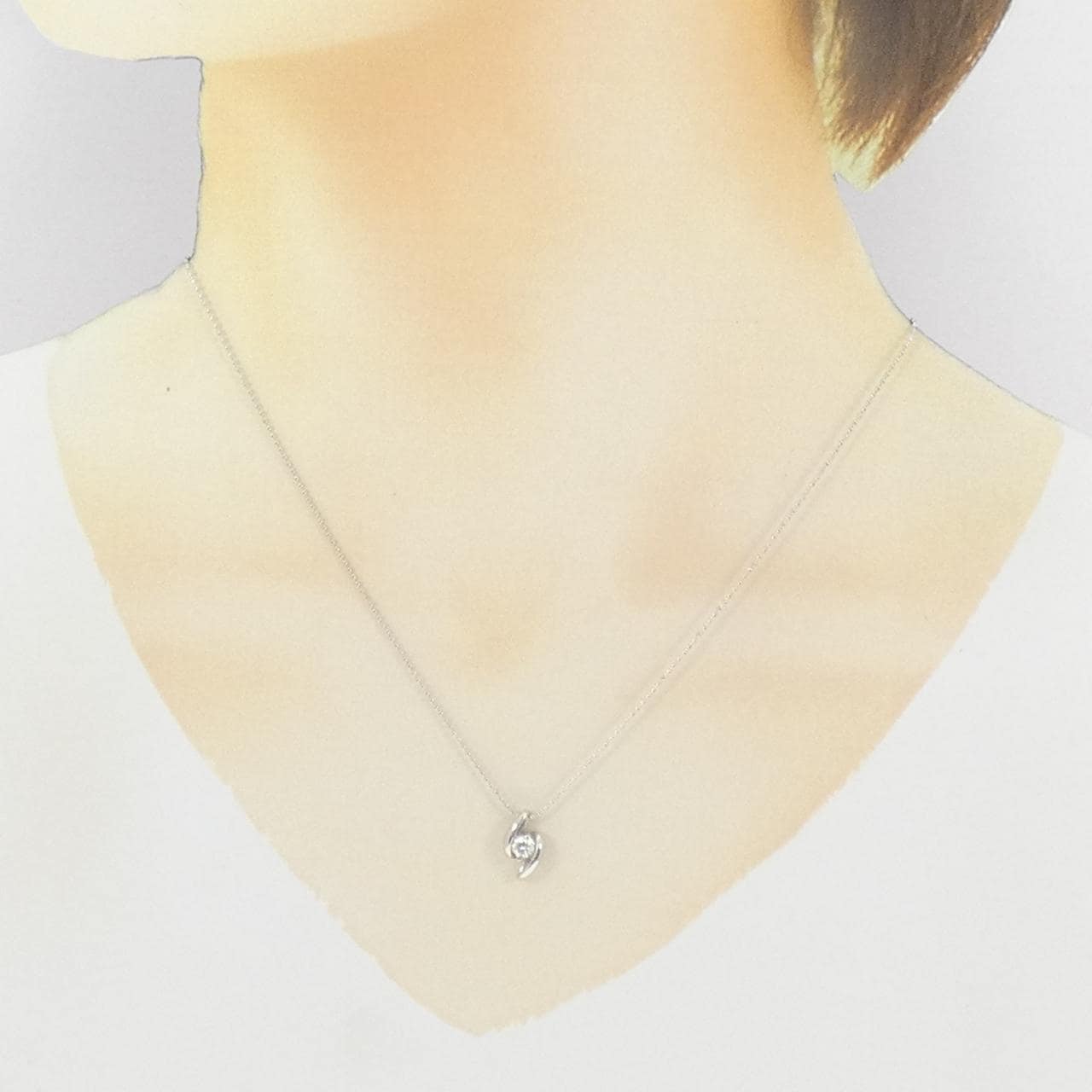 PT900/PT850 ダイヤモンド ネックレス 0.20CT