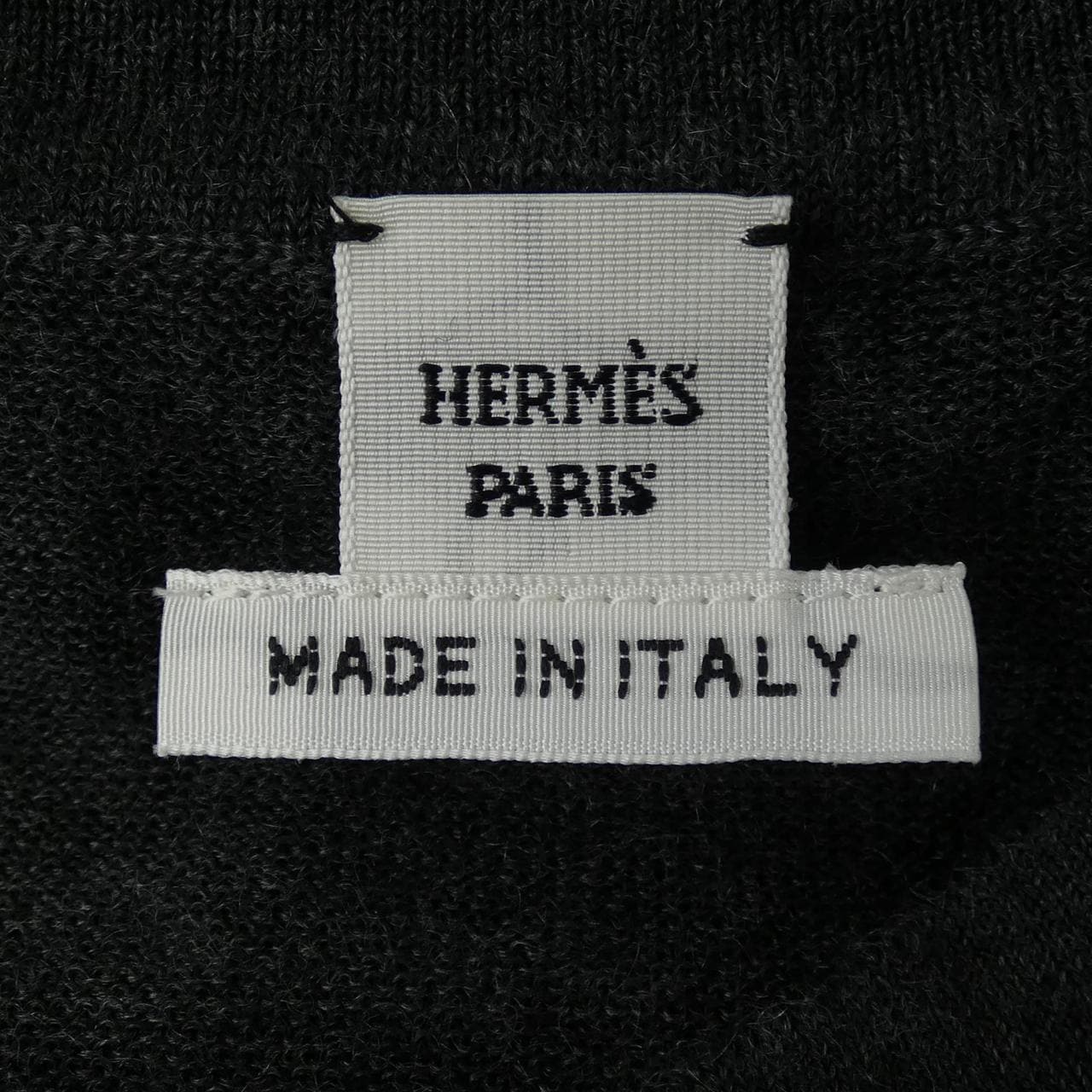 エルメス HERMES メドール ウッドボタン 5H2736DP カーディガン