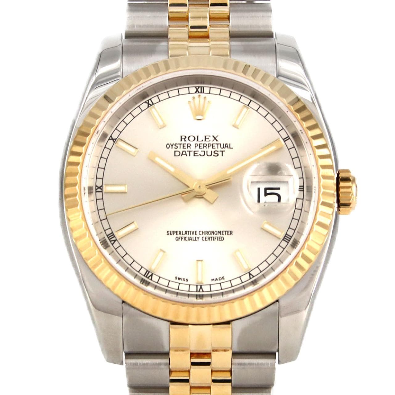 ロレックス デイトジャスト 116233 SSxYG 自動巻 F番