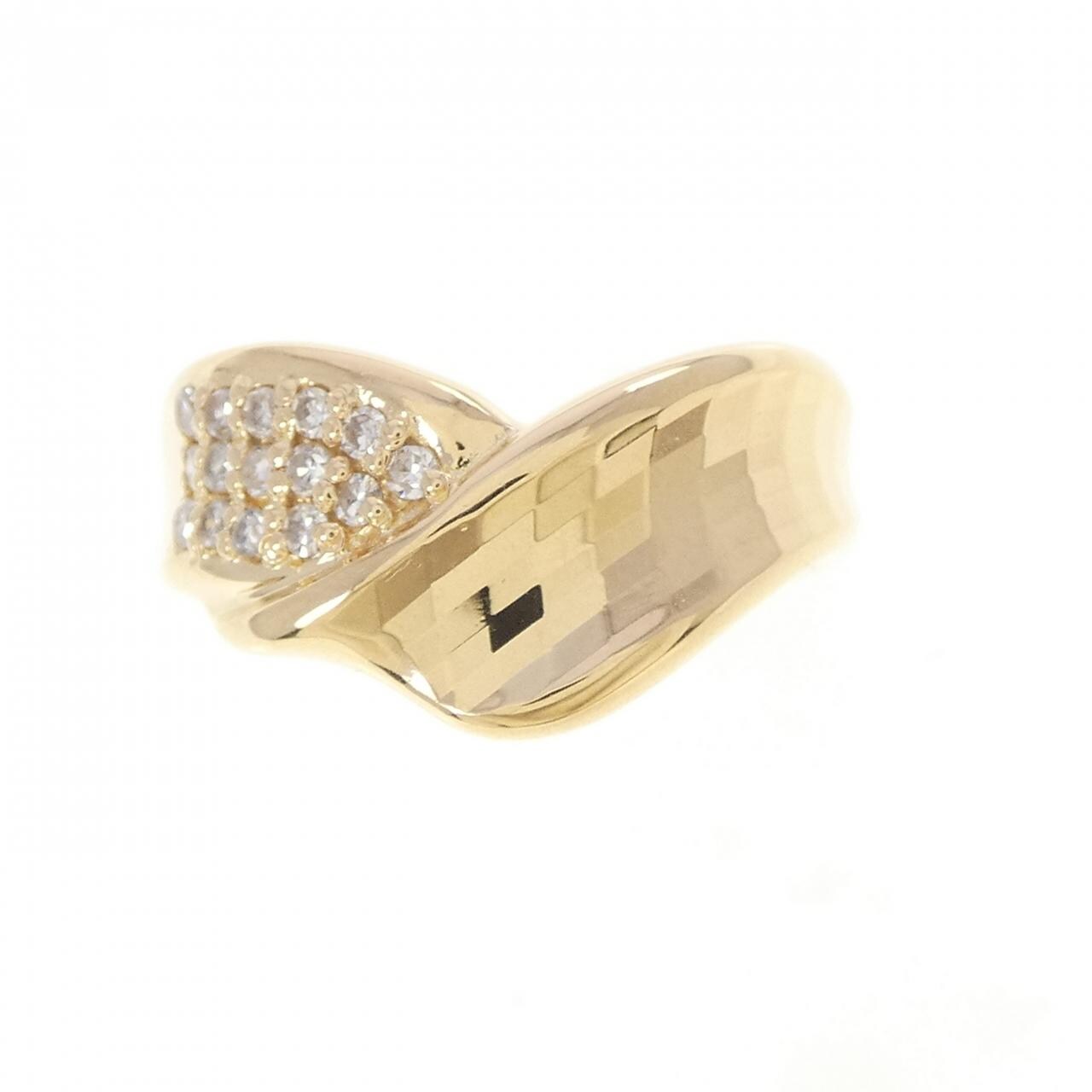 K18YG ダイヤモンド リング 0.14CT
