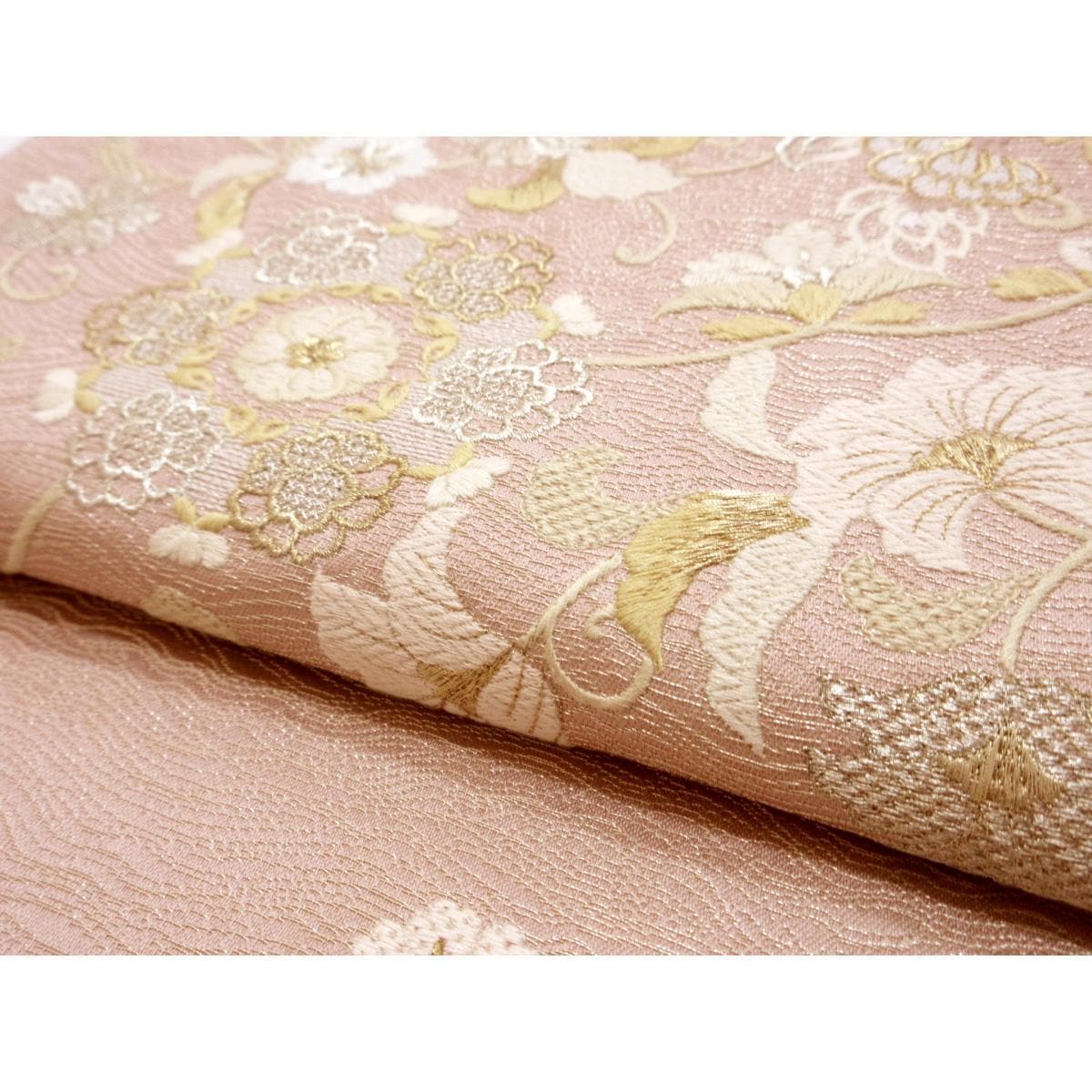 袋帯　刺繍加工