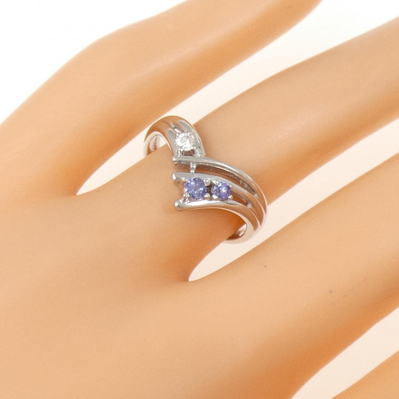 PT850 タンザナイト リング 0.12CT