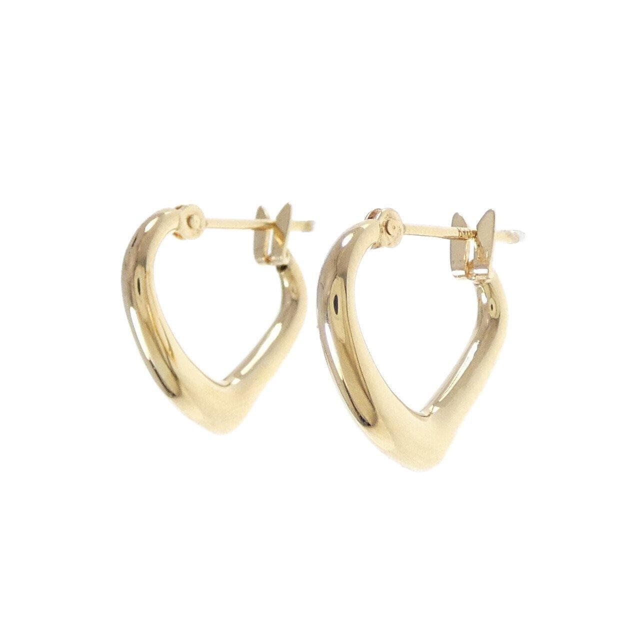 K18YG ハート ピアス