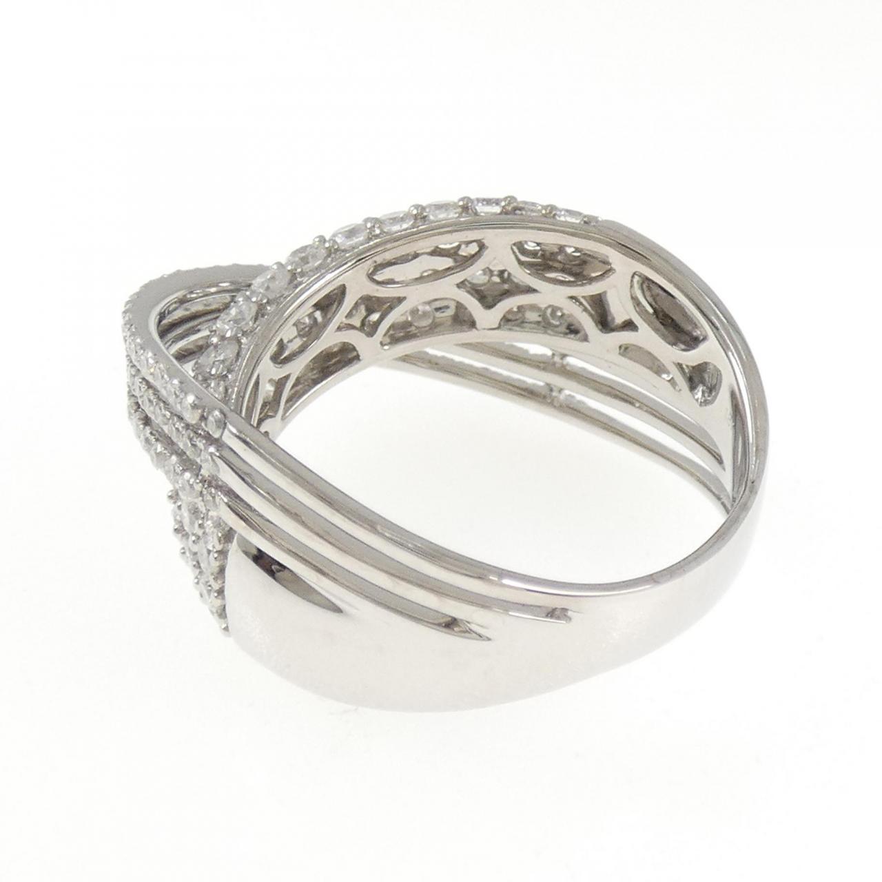 18KWG パヴェ ダイヤモンド リング 2.57CT