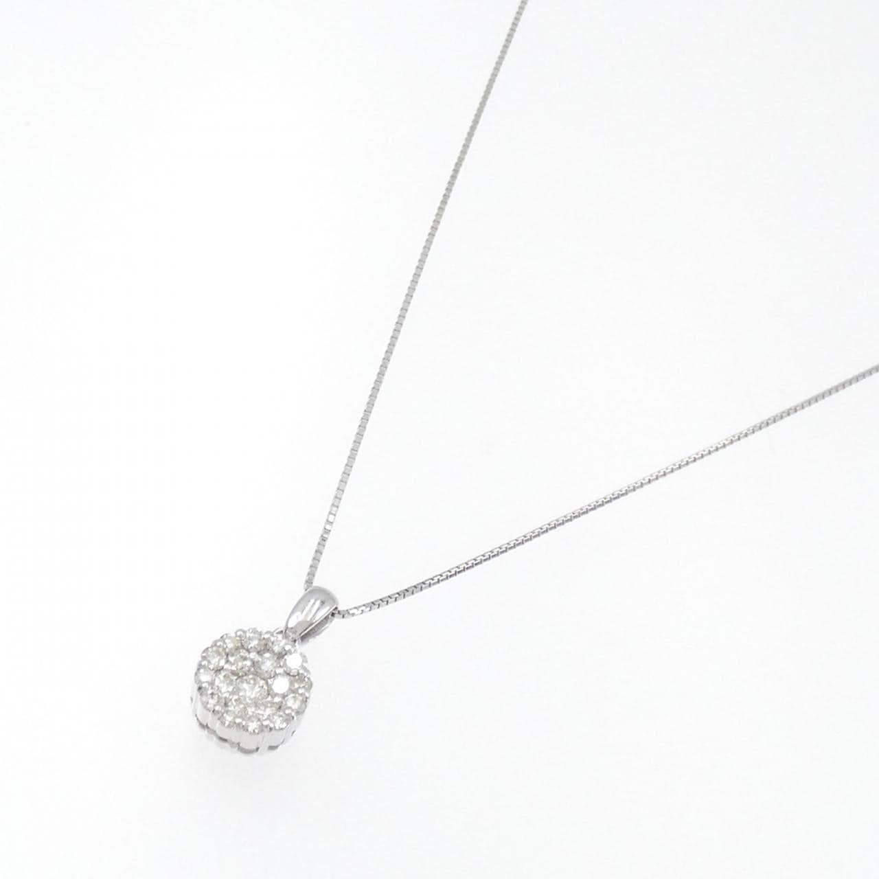 K18WG ダイヤモンド ネックレス 0.50CT