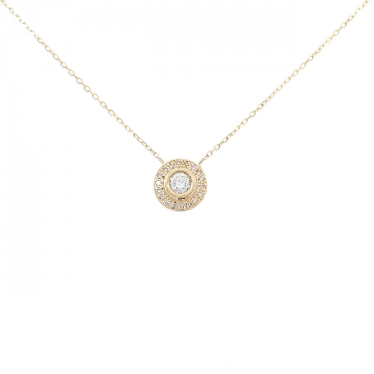 K18YG ダイヤモンド ネックレス 0.38CT