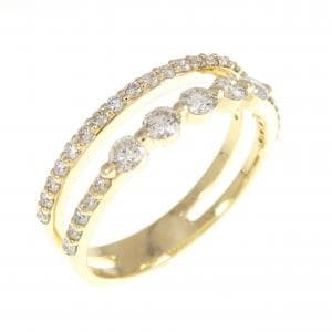 K18YG ダイヤモンド リング 0.53CT