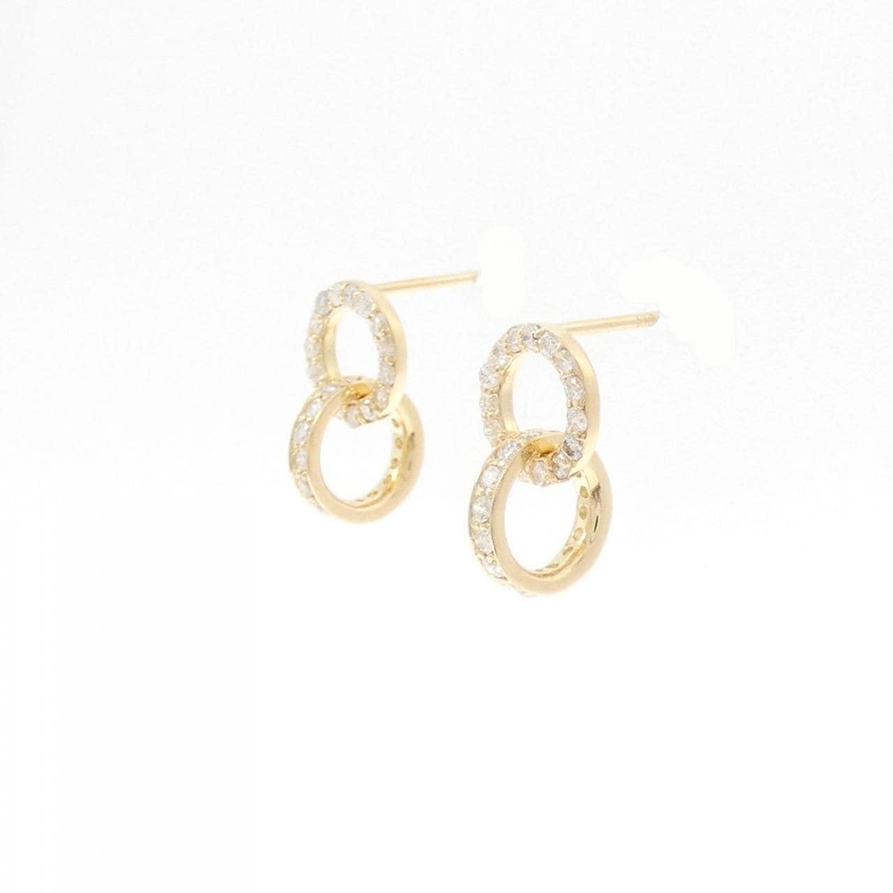 【リメイク】K18YG ダイヤモンド ピアス 0.40CT
