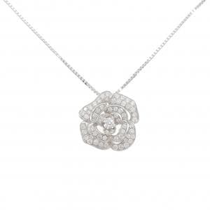 750WG/K18WG ローズ ダイヤモンド ネックレス 1.01CT