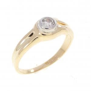 K18YG/PM ダイヤモンド リング 0.14CT