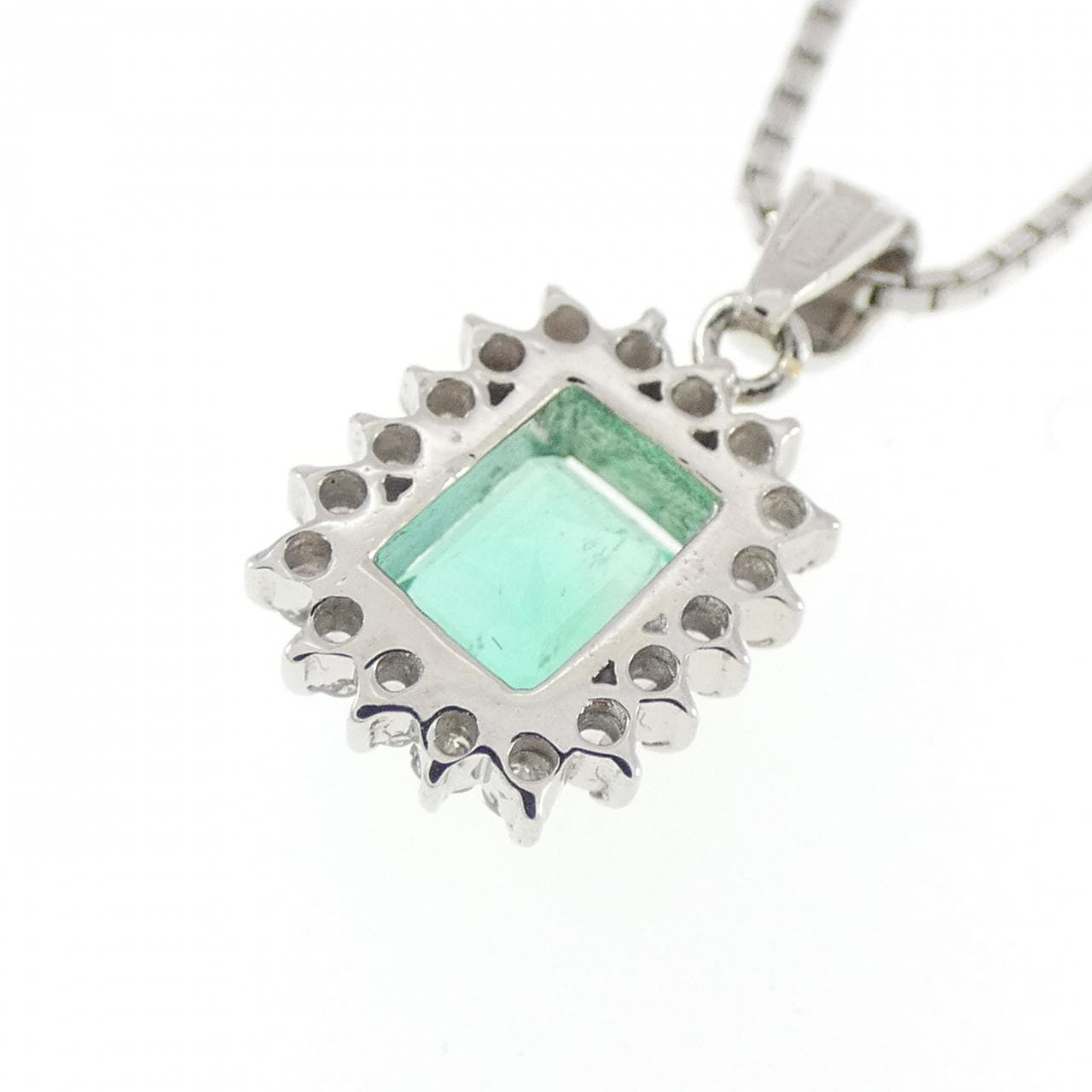 PT900/PT850 エメラルド ネックレス 0.66CT