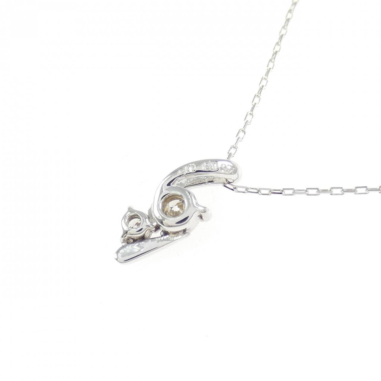 K10WG ダイヤモンド ネックレス 0.15CT
