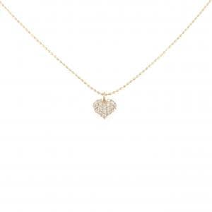 K18PG ハート ダイヤモンド ネックレス 0.19CT