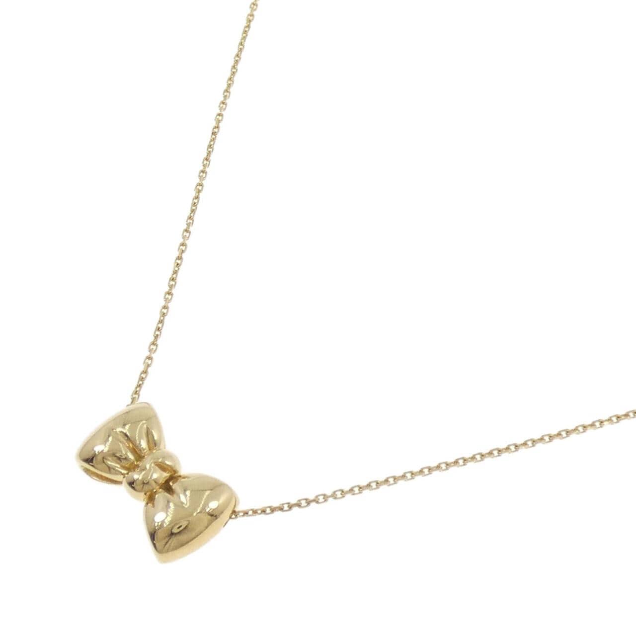 【ヴィンテージ】ヴァンクリーフ&アーペル 750YG リボン ネックレス