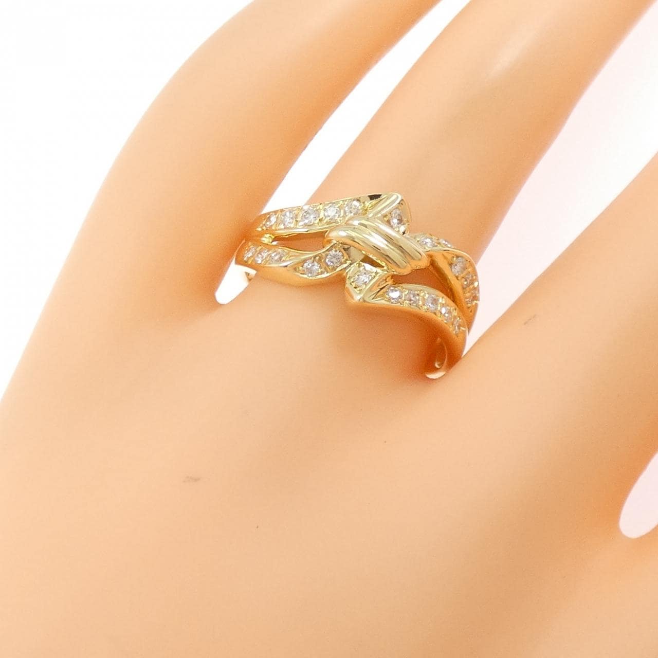750YG ダイヤモンド リング 0.28CT