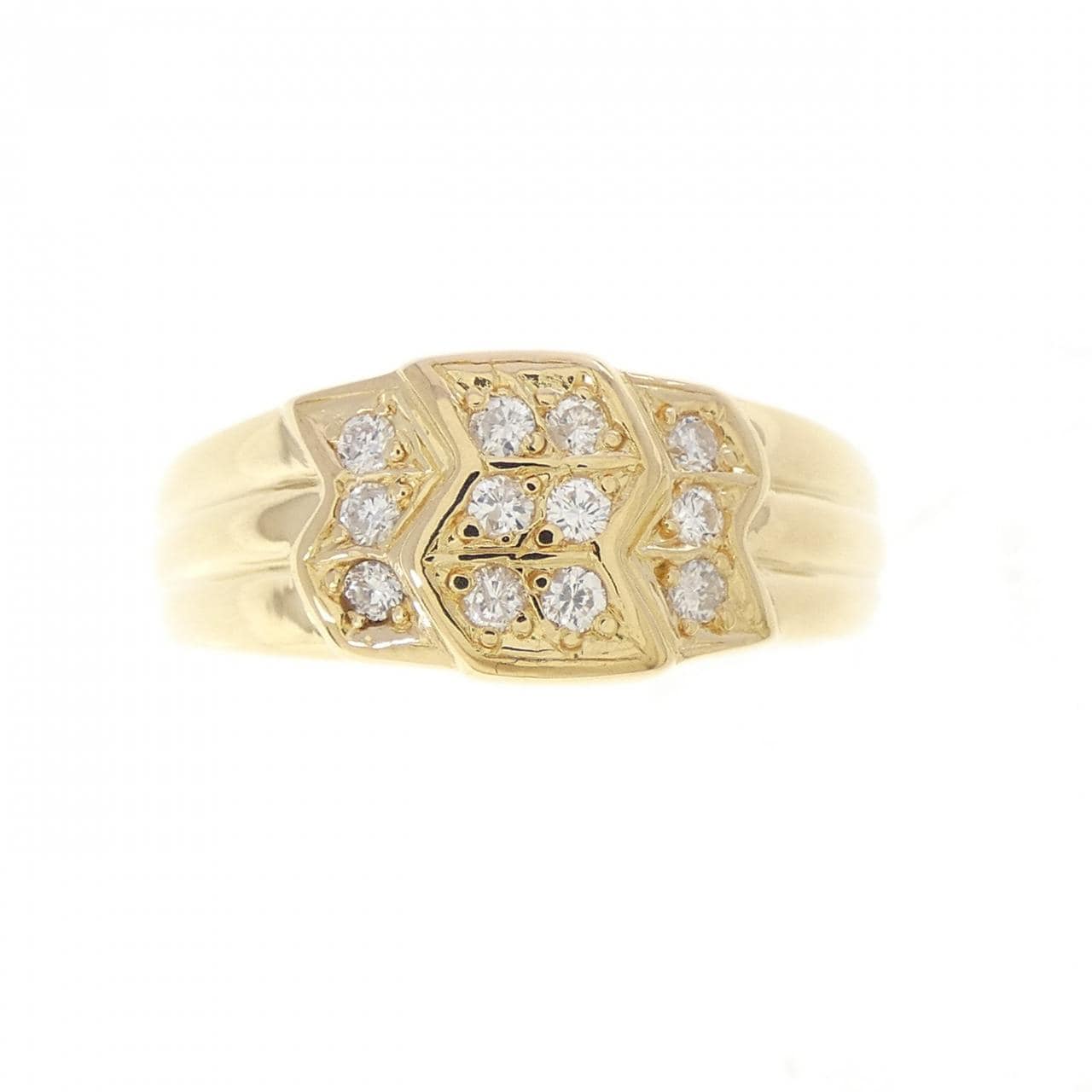 K18YG ダイヤモンド リング 0.15CT