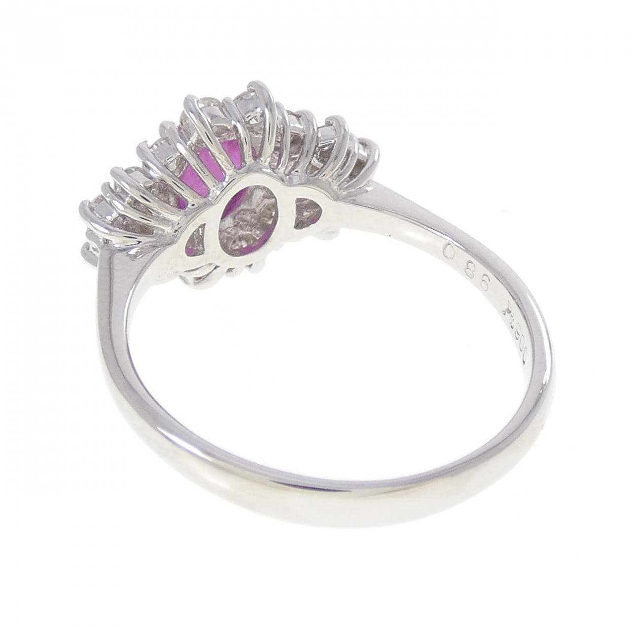 PT900 スタールビー リング 0.86CT