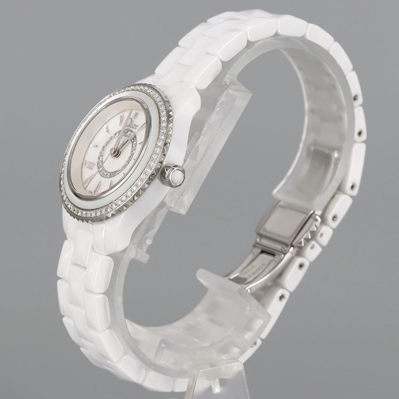 Christian DIOR DIOR Huit/D Circle D CD1221E6C001 Ceramic Quartz