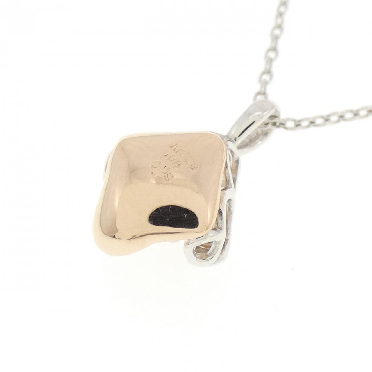 K18WG/K18PG ダイヤモンド ネックレス 0.09CT