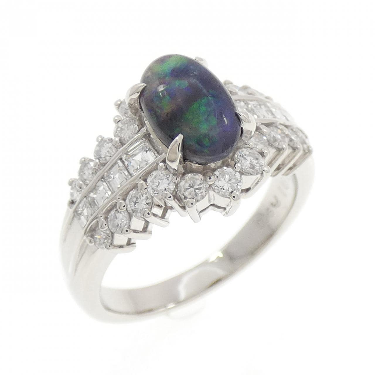 PT900 ブラックオパール リング 1.01CT