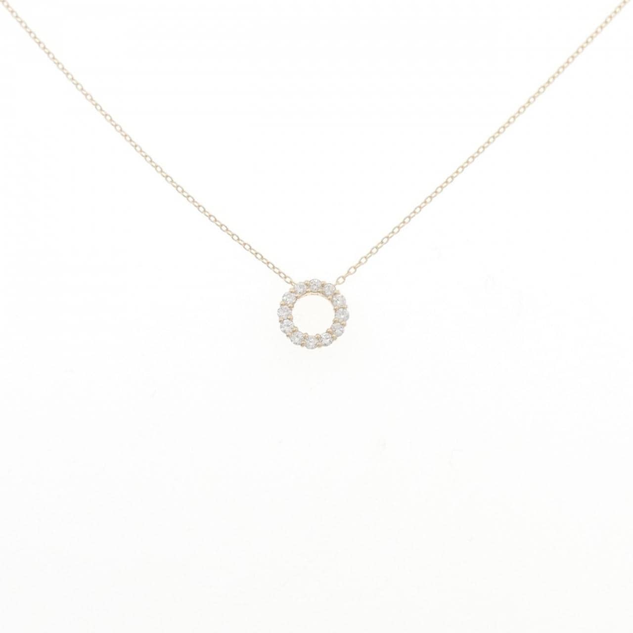 【リメイク】K10YG ダイヤモンド ネックレス 0.18CT