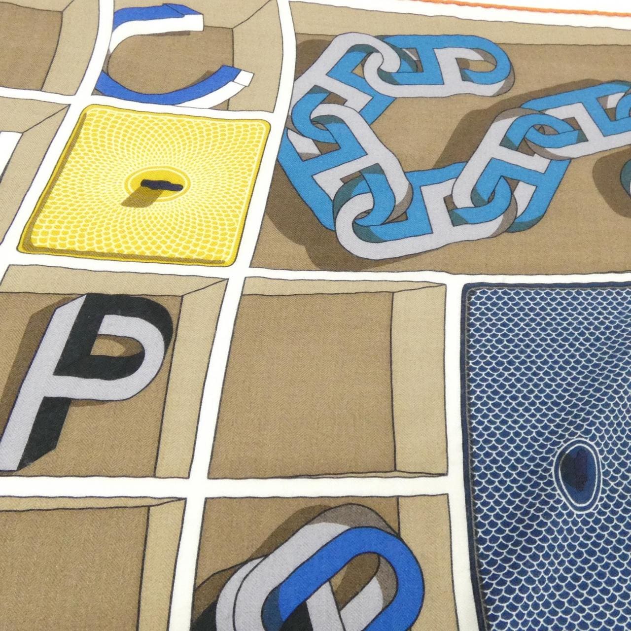 【未使用品】エルメス カレ アッシュ 103818T スカーフ