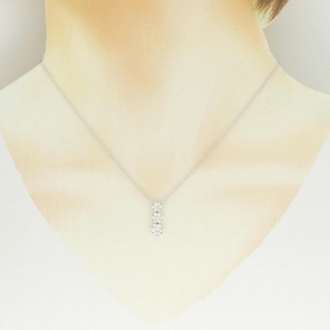 ポンテヴェキオ フラワー ネックレス 0.43CT