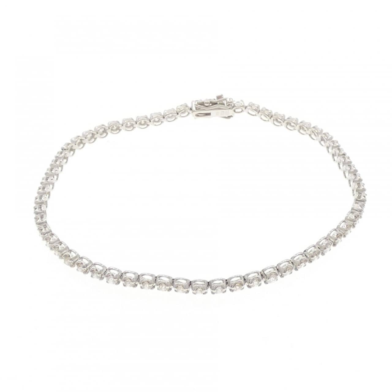 K18WG ダイヤモンド ブレスレット 2.00CT