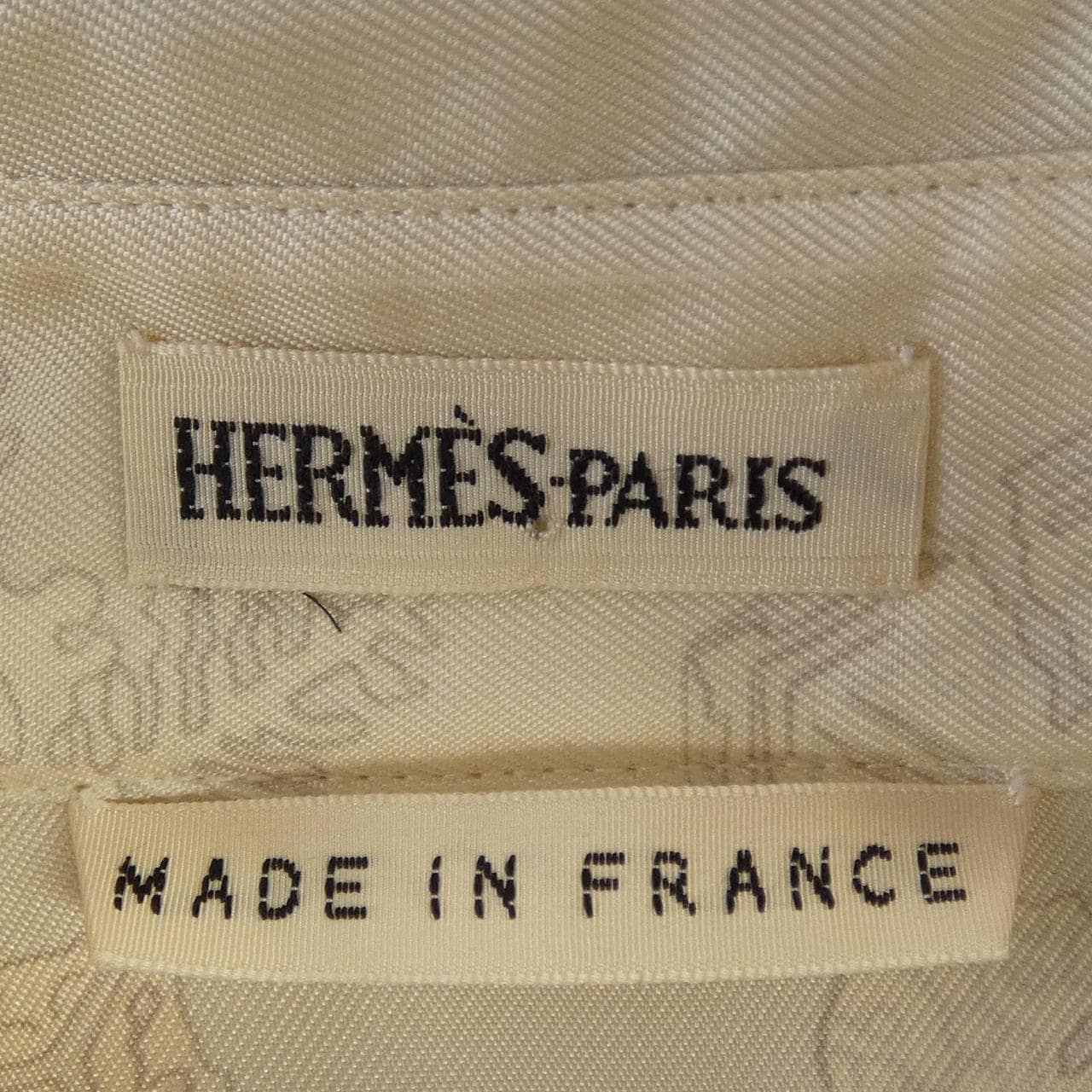【ヴィンテージ】エルメス HERMES FEUX DE L'HIVER ツイルレーヌ. シャツ