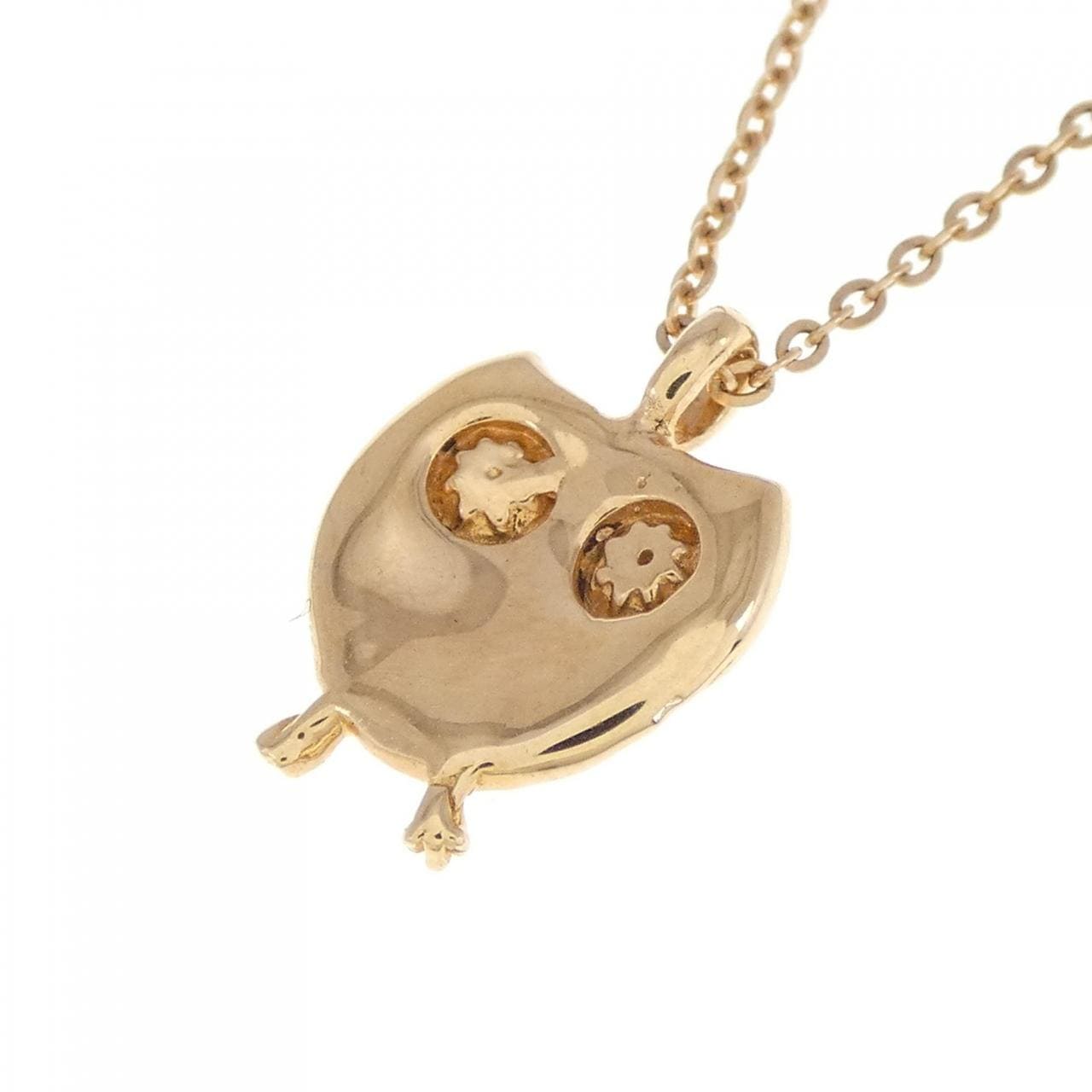 750WG Owl Ruby Necklace