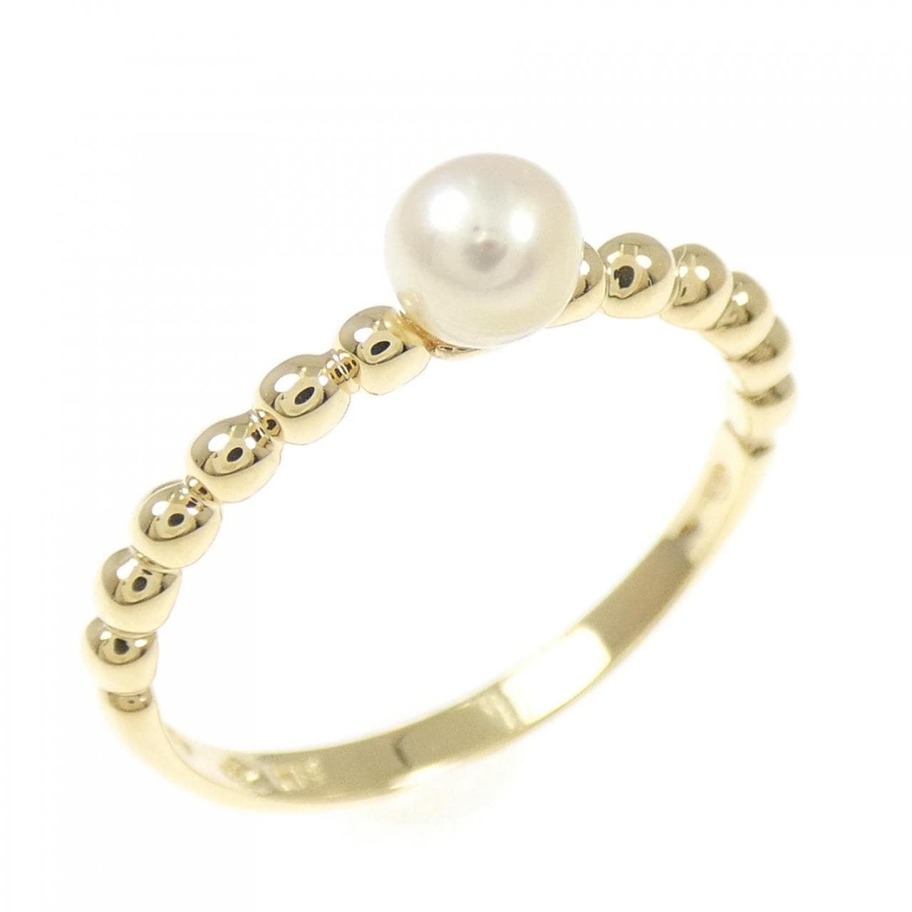 K18YG Akoya pearl ring 4.1mm