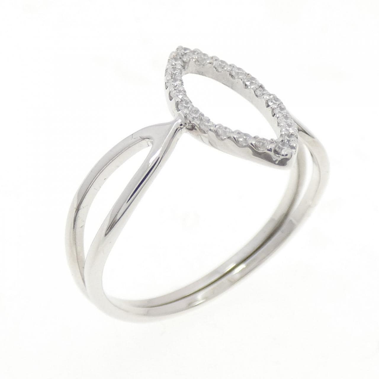 K18WG ダイヤモンド リング 0.11CT