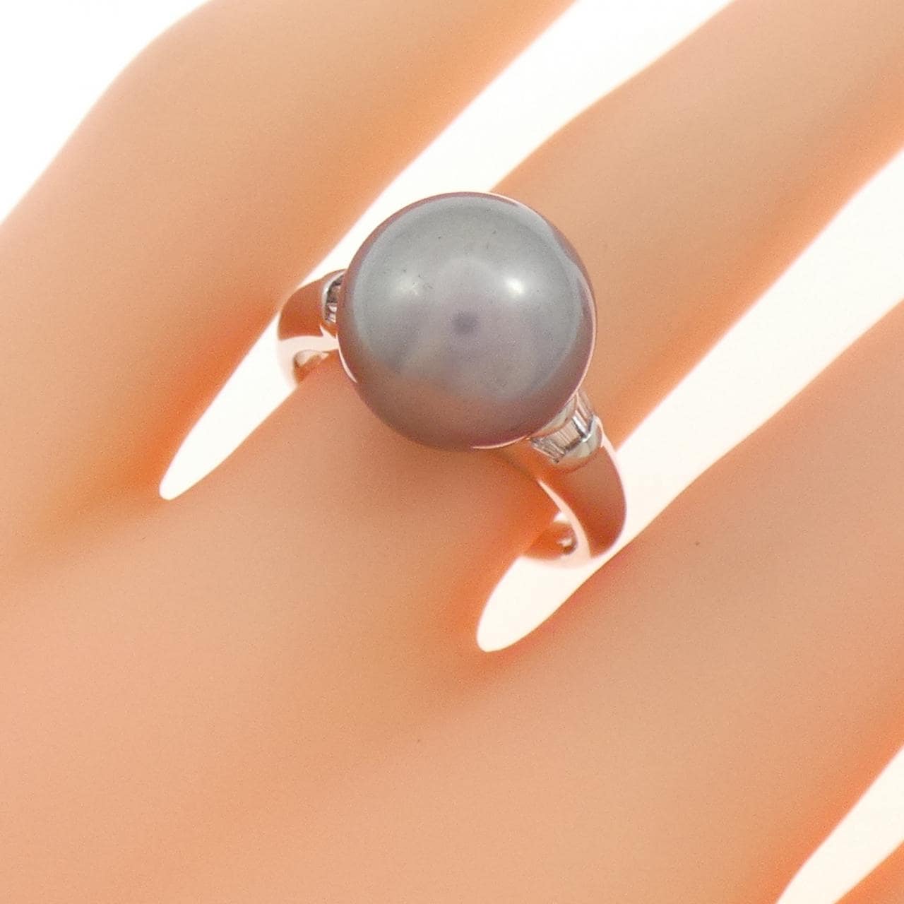 PT900 黒蝶パール リング 11.2mm