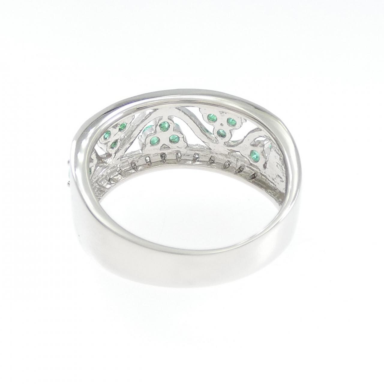 PT900 Emerald Ring 0.34CT