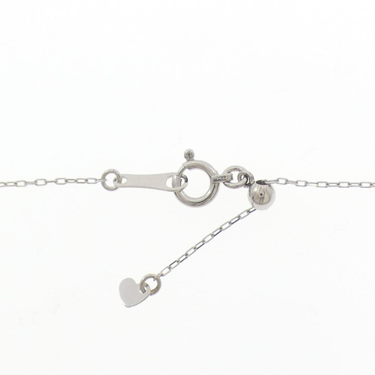 PT950/PT850 ソリティア ダイヤモンド ネックレス 0.105CT