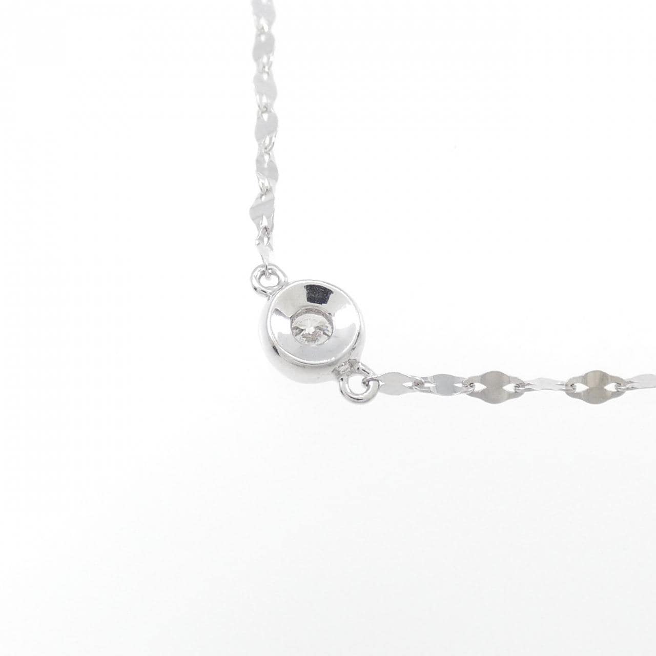 K18WG ダイヤモンド ネックレス 0.35CT