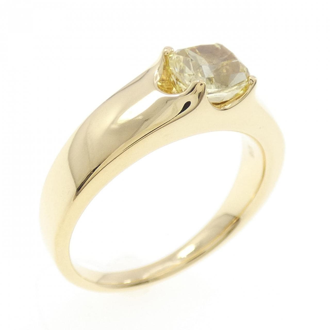 K18YG ダイヤモンド リング 1.00CT FIY SI1 ファンシーカット