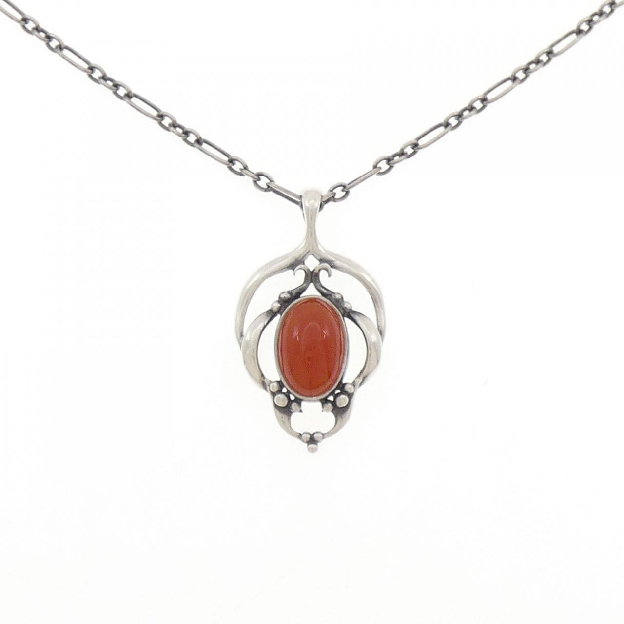 ジョージ ジェンセン カーネリアン ネックレス