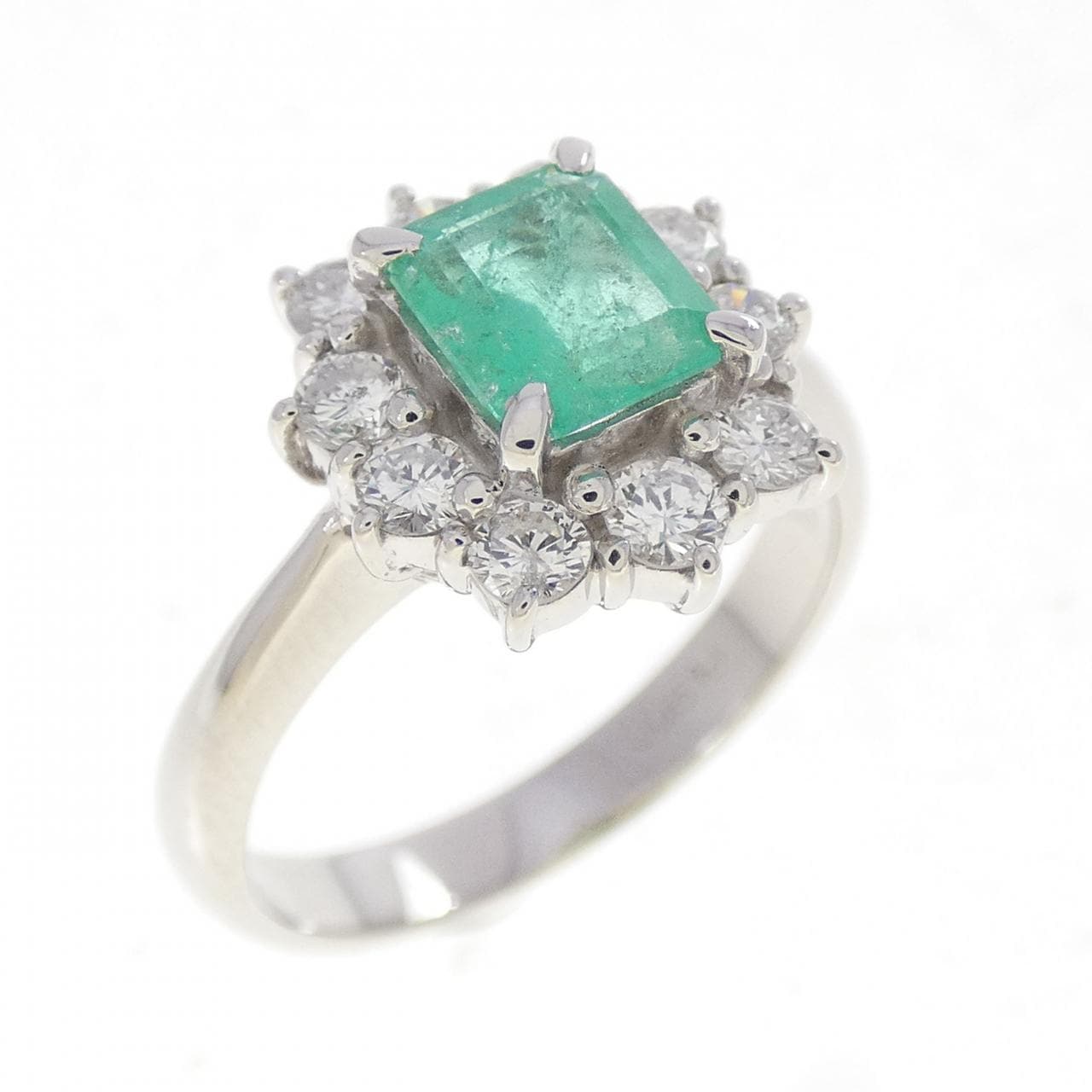 PT900 エメラルド リング 0.63CT