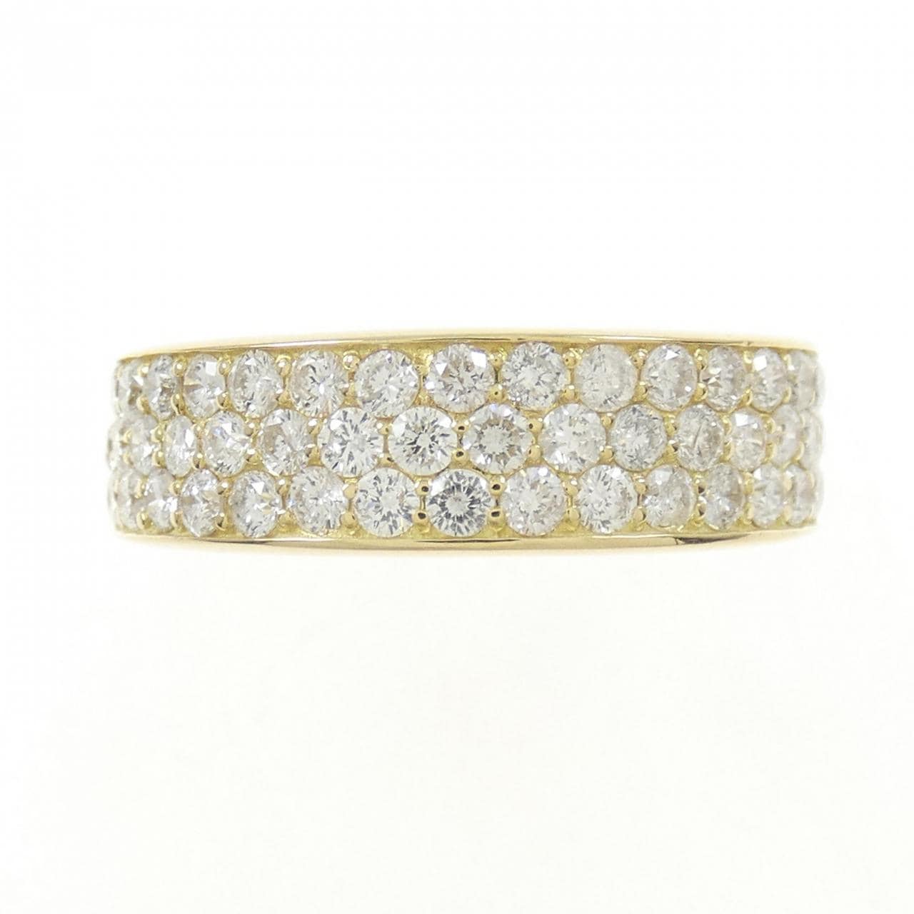 K18YG パヴェ ダイヤモンド リング 1.00CT