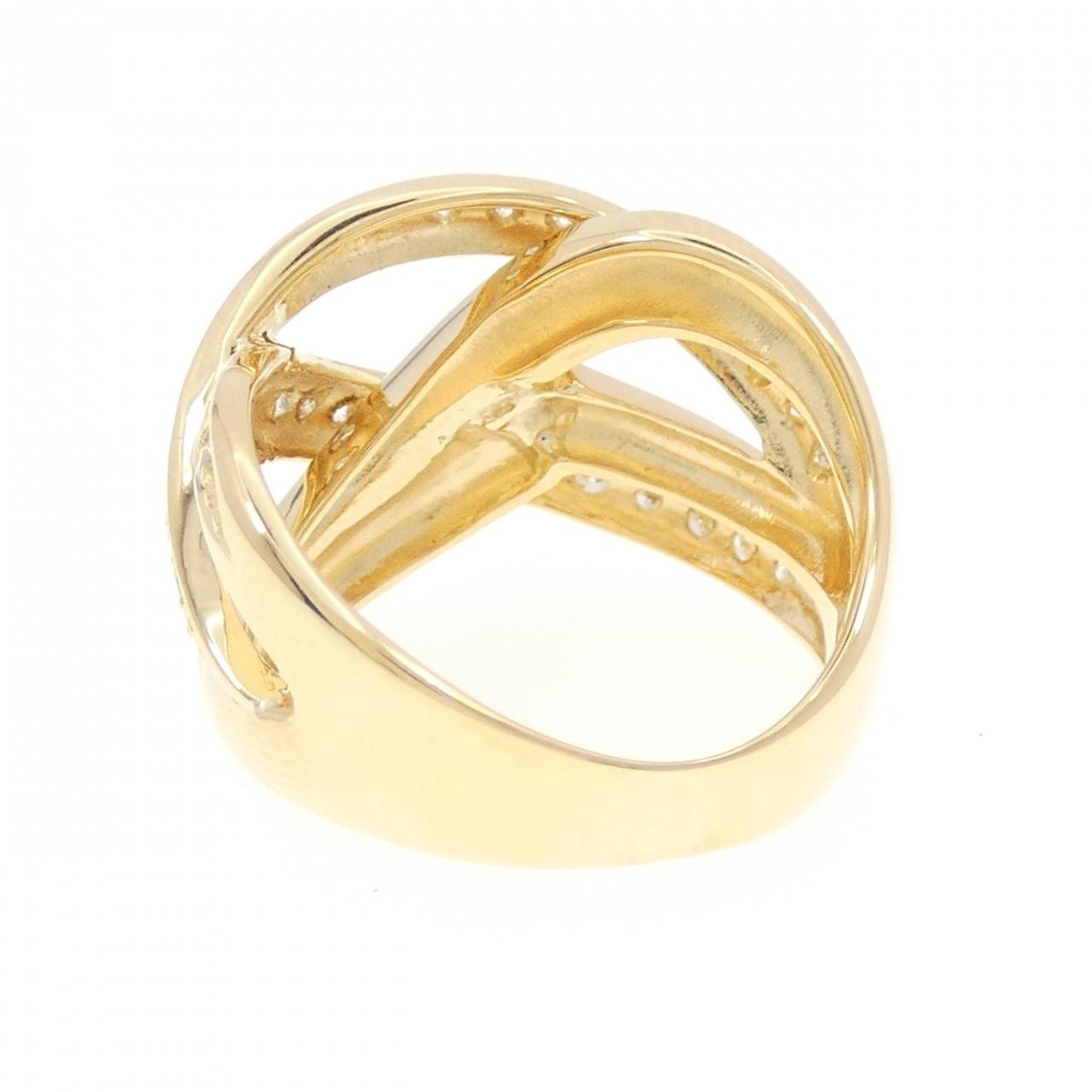 K18YG ダイヤモンド リング 0.38CT